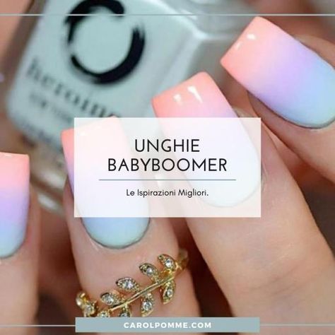 Babyboomer colorato: su unghie corte, pastello, con glitter o decori. Ecco le ispirazioni delle manicure sfumate più belle. Il nostro obiettivo è quello di raccogliere le migliori ispirazioni, per aiutare chi vuole realizzare un babyboomer colorato, ma è a corto di idee. Abbiamo quindi selezionato una serie di stili che si adattano a tutte le […] L'articolo Babyboomer colorato: le 34 ispirazioni più belle proviene da Carol Pomme. Unghie Sfumate, French Baby, Bride Nails, Baby Boomer, French Manicure, Manicure, Nail Art, Glitter, Nails