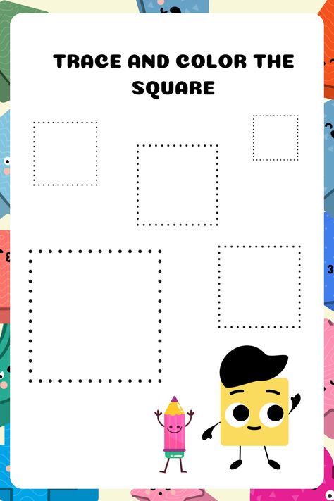 shapes preschool, shapes worksheet kindergarten, shapes worksheets, shapes activities preschool, shapes activities, shapes and colors preschool activities, shapes activities preschool worksheets, circle shape activities for preschool, circle shape worksheets for preschool Square Shape Activities Preschool Free Printable, Square Activities For Toddlers, Square Shape Activities Preschool, Tk Worksheets, Drawing Squares, English Classroom Displays, Trace Shapes, Activities Sheets, Shape Worksheet