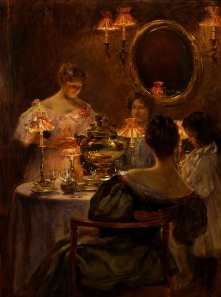 Russian Tea | Smithsonian American Art Museum James Whistler, Giovanni Boldini, Wood Gallery Frames, Russian Tea, Gustave Courbet, Pierre Bonnard, Woman Loving Woman, Mary Cassatt, Pierre Auguste