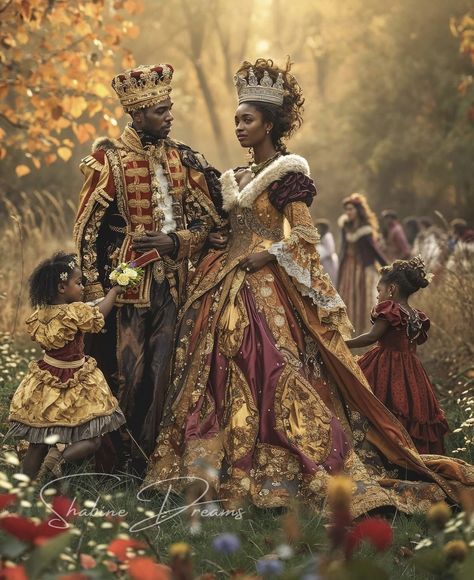 Royal Victorian Aesthetic, Royalty Black Aesthetic, Black And Gold African Dress, Noble Family Aesthetic, Mexican Royalty Aesthetic, Prince And Princess Aesthetic, Medieval Era, Medieval Royalty, Royalty Aesthetic Princess