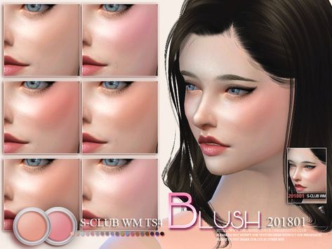 Blush, 15 swatches, hope you like, thank you.  Found in TSR Category 'Sims 4 Female Blush' Taemin Move, Sims Makeup, Cc Makeup, Ts4 Mods, Sims 4 Cc Eyes, Kylie Lip Kit, Free Sims 4, Cheek Makeup, Sims 4 Children