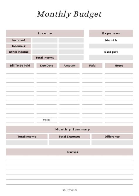 Free printable budget planner templates for money management. Download these free printable worksheets to help you plan your monthly budget. Variable Expenses, Budget Planner Free, Budget Template Free, Weekly Budget Planner, Monthly Budget Printable, Money Planner, Printable Budget, Budget Planner Template, Weekly Budget