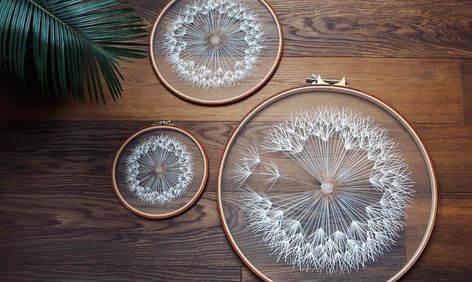 Embroidery Leaves, Upcycled Items, Magic Things, Craft Embroidery, Embroidery Tulle, Embroidered Hoop, Wooden Embroidery, Tulle Embroidery, Embroidery Leaf