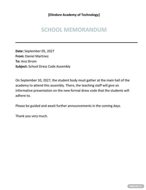 Formal Letter Format For Students, Business Memo Examples, Memo Examples, Example Of Formal Letter, Memorandum Letter Sample, Memo Format, Business Memo, Internal Memo, Memo Template