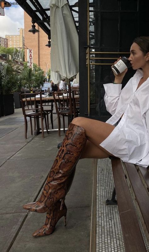 Snake Leather Boots Outfit, Snake Knee High Boots Outfit, Crocodile Skin Boots, Snake Print Knee High Boots Outfit, Snake Print Boots Outfit Fall, Brown Snake Skin Boots Outfit, Brown Crocodile Boots Outfit, Brown Snakeskin Boots Outfit, Snake Boot Outfit