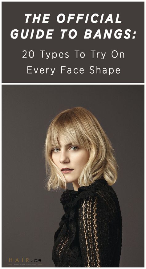 Different Type Of Bangs Face Shapes, Bangs For Full Face, Bangs By Hair Pattern, Bangs Or No Bangs Face Shapes, Types Of Bangs Fringes Face Shapes, Bangs Small Face, Different Types Of Bangs Chart, Bangs For Diamond Face Shape, Oval Face Haircuts With Bangs