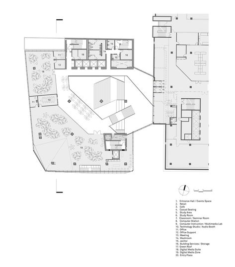 ryerson university's student learning centre by snøhetta Restaurant Design Plan, University Plan, Ryerson University, Church Design Architecture, School Floor, Library Plan, University Design, Architecture Community, Master Drawings