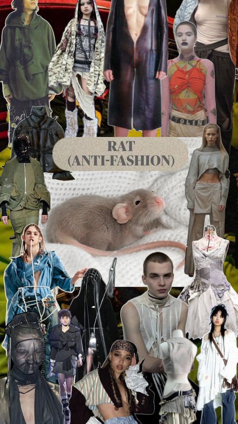 #rat #aesthetic #antifashion #aesthetic Anti Fashion Aesthetic, Rat Aesthetic, Anti Fashion, Fashion Aesthetic