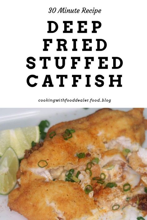 Recipe for Fried Stuffed Catfish stuffed with shrimp ..or whatever else you want to put. Ill show you how Fried Stuffed Catfish, Stuffed Catfish, Fried Catfish Recipe, Fried Catfish Recipes, Catfish Recipe, Seafood Dish Recipes, Catfish Recipes, New Orleans Recipes, Fried Catfish