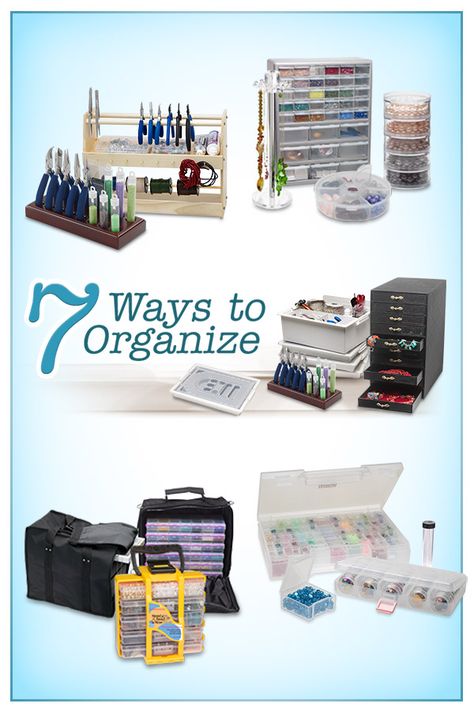 Organizing Beading Supplies, Beading Essentials, Bead Organizing, Jewelry Supplies Organization, Jewelry Studio Organization, Jewelry Bench, Jewelry Basics, Diy Jewelry Making Tools, Makeup Vanity Storage