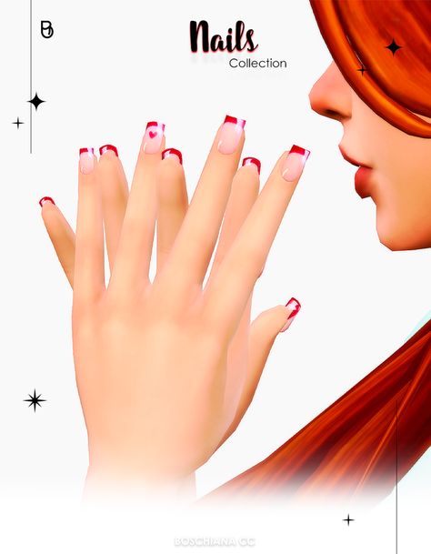 NAILS COLLECTION 💅🏼✨ | Patreon Cc Nails, Sims 4 Nails, Sims Challenge, Royal High Outfits Ideas Cheap, Sims 4 Piercings, Nails Collection, Sims 4 Cas Mods, Sims 4 Body Mods, Sims 4 Cc Skin