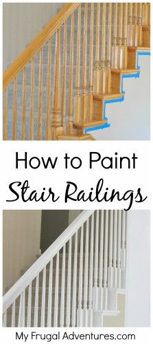 How to Paint Stairwells- Budget Friendly and You Won't Believe the Transformation! How To Paint Stairwell, Painted Stair Railings, Stairs Diy, Stair Rails, Stair Makeover, Stairs Makeover, Stair Railings, Staircase Makeover, Builder Grade