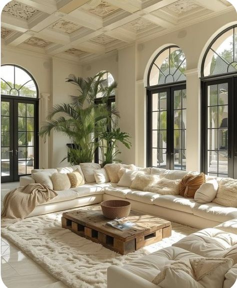 Sicilian Interior, Manifesting House, Italian House Aesthetic, Lavish House, Modern Tuscan, Bedroom Ideas Modern, Mediterranean Living Room, Spanish Home Decor, Bedroom Ideas For Couples