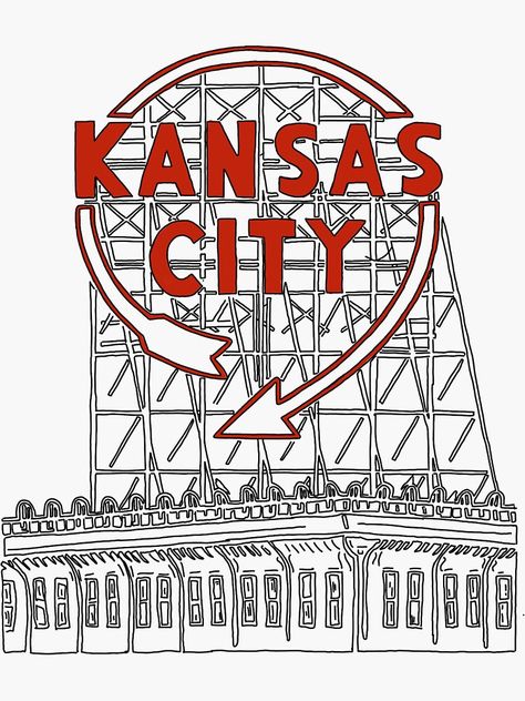 "Kansas City" Sticker by Molski | Redbubble Kansas City Skyline Tattoo, Kansas City Tattoo Ideas, Kansas City Tattoo, Kansas City Union Station, Skyline Tattoo, Kansas City Skyline, Kansas City Art, City Tattoo, City Vector