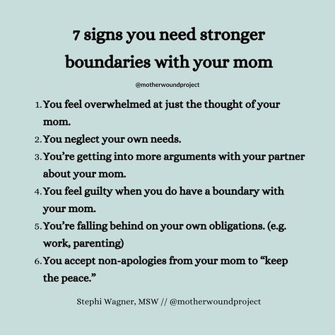 Have you ever had a relationship with someone who needed stronger boundaries with their mom? What was that like? Boundaries With Grandparents, Family Boundaries, Healing Relationships, Narcissistic People, Inner Child Healing, Boundaries, Co Parenting, True Life, Inner Child