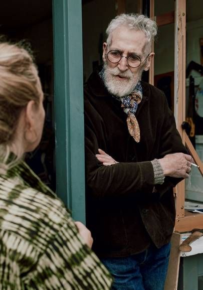 Visiting the artist John Byrne at his studio on the outskirts of Edinburgh. John Byrne Scottish Artist, John Byrne Art, John Ward, James Mcneill Whistler, John Byrne, Wood Artist, Scottish Artists, Art Society, Male Artist