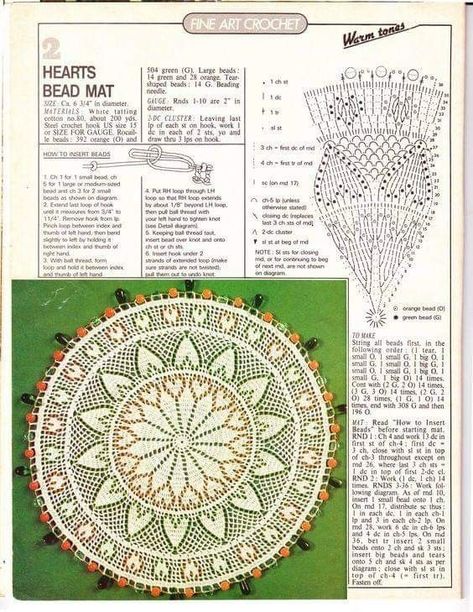 Beaded Doilies, Doilies Crochet, Bead Matted, Crochet Blanket Pattern Easy, Crochet Dollies, Steel Crochet Hooks, Crochet Magazine, Crochet Tablecloth, Crochet Round