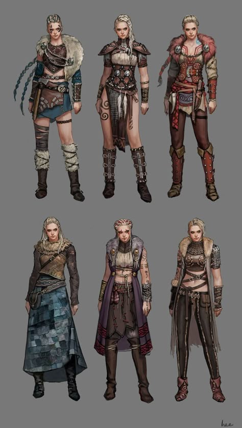 Viking Outfit Reference, Female Viking Outfit Warrior Women, Valkyrie Costume Viking Woman, Viking Aesthetic Woman Outfit, Viking Queen Art, Viking Woman Cosplay, Viking Clothes Drawing, Viking Aesthetic Woman, Viking Girl Art