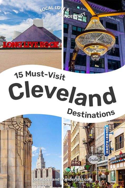 Must-Visit Cleveland Destinations » Local Love & Wanderlust Cleveland Metroparks, Sandusky Ohio, Itinerary Ideas, Downtown Cleveland, Ohio Travel, Famous Places, United States Travel, Cleveland Ohio, Beautiful Architecture