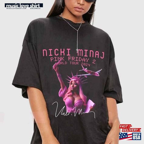 Vintage Hot Nicki Minaj Shirt Rapper 90S Pink Friday 2 Sweatshirt Unisex Check more at https://musicloveshirt.com/product/vintage-hot-nicki-minaj-shirt-rapper-90s-pink-friday-2-sweatshirt-unisex/ Nicki Minaj Rap, Rapper 90s, Pink Friday Nicki Minaj, Nicki Minaj Shirt, Nicki Minaj Tour, Nicki Minaj Pink Friday, 90s Tees, 90s Sweatshirt, Pink Friday