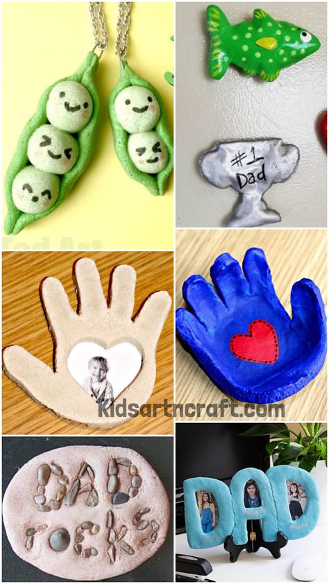 Salt Dough Ideas for Father's Day Fathers Day Salt Dough Gift Ideas, Clay Fathers Day Crafts For Kids, Salt Dough Crafts For Fathers Day, Father’s Day Salt Dough, Air Dry Clay Projects For Kids Fathers Day, Salt Dough Fathers Day Gifts, Air Dry Clay Fathers Day Ideas, Fathers Day Clay Crafts, Salt Dough Keychain