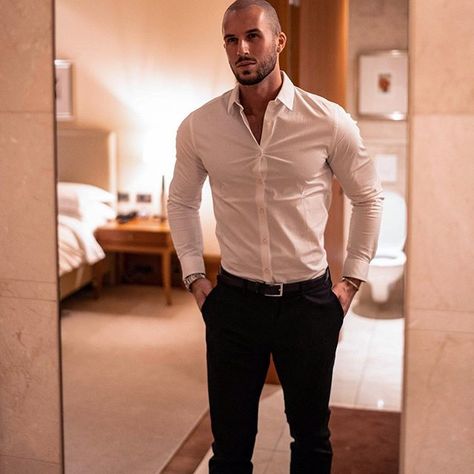 White Shirt Outfit Ideas, White Shirts For Men, White Shirt Outfit, Shirt Outfit Ideas, Suits And Sneakers, Shirts Outfit, Mens Fashion Coat, White Shirt Outfits, White Shirt Men