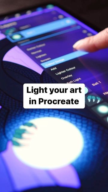 Lighting In Procreate, Procreate Lighting Tips, Glow Effect Procreate, Procreate Glow Tutorial, Procreate Lighting Tutorial, How To Do Lighting Digital Art, Lighting Procreate, Ipad Learning, Drawing Fundamentals