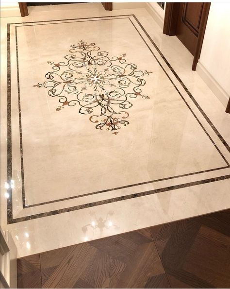 Inlay Flooring Pattern, Marble Inlay Designs, Elevator Lobby Design, Marble Inlay Floor, Floor Pattern Design, Marble Floor Pattern, Colonial Interior Design, Italian Marble Flooring, Inlay Flooring