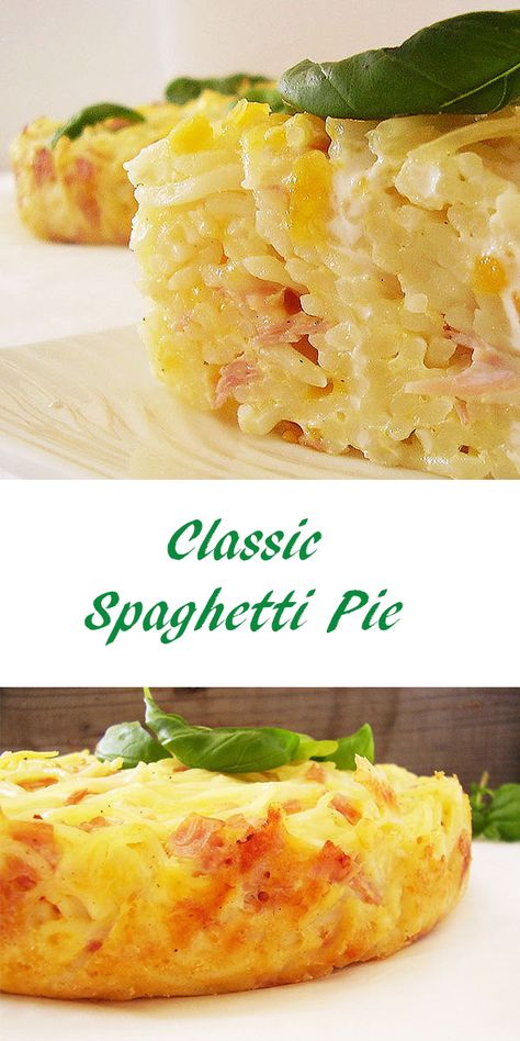 Meatless Spaghetti Pie, Easy Spaghetti Bake, Spaghetti Pie Recipe Easy, Meatless Spaghetti Sauce, Leftover Spaghetti Noodles, Meatless Spaghetti, Baked Spaghetti Pie, Spaghetti Pie Recipes, Spring Form Pan