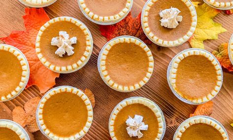 Pumpkin Tartlets, Pumpkin Pie Tarts, Mini Pumpkin Pies Recipe, Mini Pumpkin Pie, Live Well Bake Often, Mini Tart Shells, Homemade Shortbread, Pumpkin Pie Recipe Easy, Pumpkin Tarts