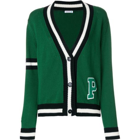 P.A.R.O.S.H. striped college cardigan (589 CAD) ❤ liked on Polyvore featuring tops, cardigans, green, green striped top, green cardigan, green top, green striped cardigan and striped top College Cardigan, Green Outerwear, Cardigan Green, Perfect Cardigan, Fashionista Clothes, Green Cardigan, Stripe Top, Green Top, Cotton Cardigan