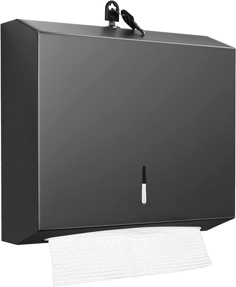 Amazon.com: Paper Towel Dispenser Wall Mount Commercial, C Fold Multifold Hand Paper Towel Dispenser, Stainless Steel Tissue Holder (Matte Black) : Industrial & Scientific Commercial Paper Towel Dispenser, Folded Paper Towels, Paper Hand Towels, Paper Towel Dispenser, Paper Dispenser, Towel Dispenser, Tissue Holder, Paper Towel Holder, Tasting Room