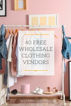 Small Clothes Boutique Ideas, Boutique Vision Board Ideas, Backdrop Ideas For Clothing Photos, Wholesale Boutique Clothing Vendors, Wholesale Vendors List Free, Boutique Vendor Booth Ideas, Boutique Decor Ideas, Small Boutique Ideas, Online Boutique Ideas