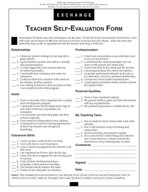 Teacher Evaluation Forms Teacher Observation Form, Self Evaluation, Teacher Observation, Classroom Observation, Teacher Aide, Assessment Checklist, Infant Lesson Plans, Teacher Forms, Teacher Evaluation