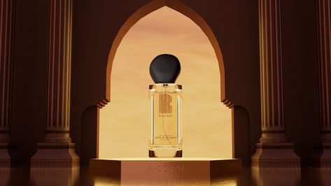 RICORDI Perfume / 3D Product Animation :: Behance Playground Animation, Perfume Animation, Arabian Theme, 3d Product Animation, Product Animation, Motion Animation, 3d Motion, 3d Product, 3d Background