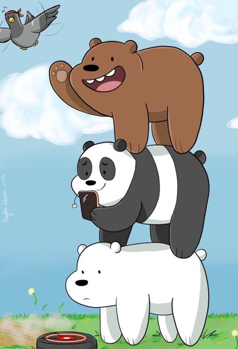 Panda Wallpaper Iphone, Ice Bear We Bare Bears, Simple Anime, We Bare Bears Wallpapers, Ice Bear, Ice Bears, Cute Panda Wallpaper, We Bear, We Bare Bears