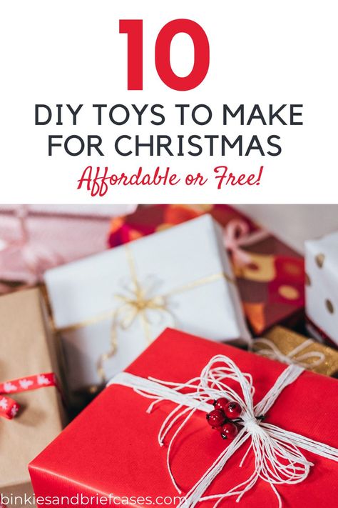 Looking to keep your Christmas spending down? Check out these 10 toy ideas you can DIY with materials from you may already have! #christmas #presents #gift #giftidea #nospend #affordable #budget #holiday #kids #kidspresentidea #christmaspresent Diy Advent Calendar Gift Ideas, Christmas Decorations Small Apartment, Christmas Decor Small Apartment, Dorm Room Christmas Decorations, Ldr Gifts For Him, Ldr Gift Ideas, Advent Wreath Ideas, Long Distance Gift Ideas, Tree Skirts Christmas