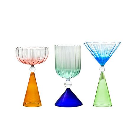 Colored Drinking Glasses, Candy Cocktails, Cocktail Cup, Candle Wrap, Margarita Cocktail, Rose Orange, Glassware Collection, Wine Goblets, Coffee Milk