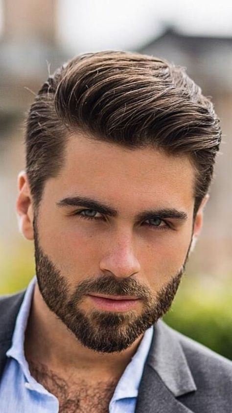 Gentleman Haircut, Beard Trend, Mens Beard Grooming, Mens Hairstyles With Beard, Gents Hair Style, Classic Haircut, Mens Hairstyles Thick Hair, Cool Mens Haircuts, Beard Hairstyle