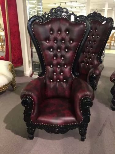 Gothic Chair, Throne Chairs, Baroque Wedding, French Baroque, Gothic Bedroom, Hotel Lounge, Gothic Furniture, Throne Chair, Goth Home