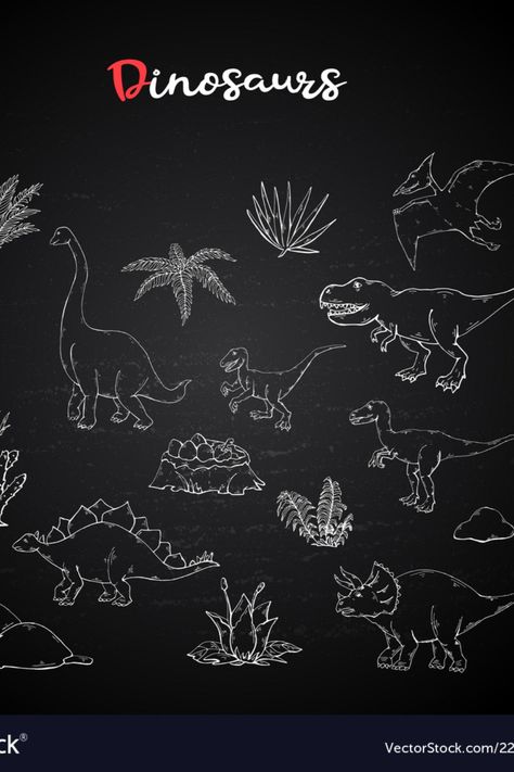 Chalk Art Dinosaur, Dino Chalk Art, Chalk Dinosaur Drawing, Dinosaur Chalk Art, Chalk Photography, Dino Pattern, Chalk Design, Chalk Wall, Dinosaur Drawing