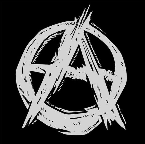 Anarchy symbol | Premium Vector #Freepik #vector #graffiti #grunge #grunge-stroke #abstract-grunge Pop Punk Art, Punk Logos, Logo Punk, Punk Logo, Anarchy Symbol, Arte Punk, Punk Art, Typography Poster Design, Technology Icon