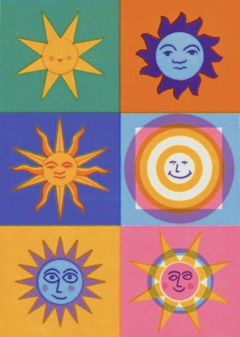 Sun And Moon, Different Colors, The Sun, Moon, Sun, Pattern