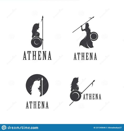 Illustration about Silhouette of athena logo vector design. Illustration of fitness, armor, design - 231345646 Odyssey Tattoo Greek, Athena Tattoo Simple, Athena Illustration, Athena Logo, Athena Symbol, Greek Goddess Tattoo, Hercules Tattoo, Athena Tattoo, Athena Goddess Of Wisdom