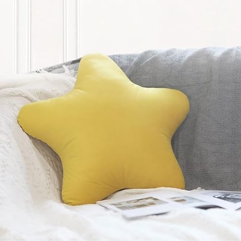 Mustard Nursery, Nursery Decor Yellow, Butter Flying, Moon Room, Stars Nursery Decor, Nursery Decor Pillows, Star Pillow, Nursery Pillow, Moon Pillow