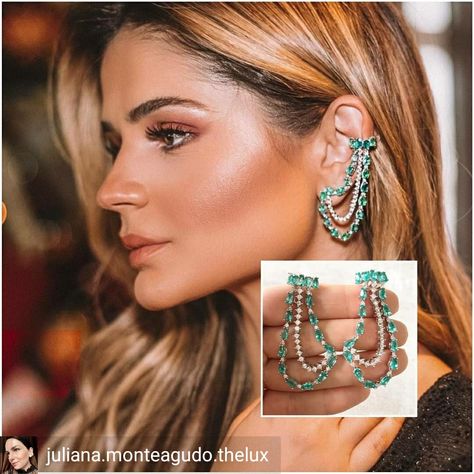 Ear Cuff Jewelry, Bvlgari Jewelry, Exotic Jewelry, Celebrity Jewelry, Jewellery Sketches, Jeweled Earrings, India Jewelry, Expensive Jewelry, Fancy Jewelry