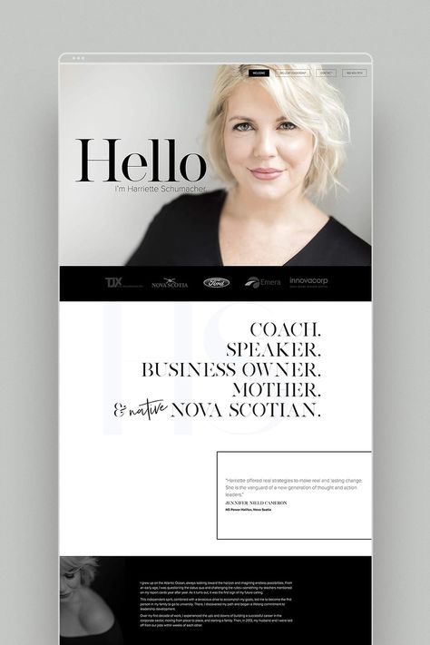 Personal Website Design, Executive Coach, Logos Retro, Website Design Wordpress, Coach Website, Design Cv, Webdesign Inspiration, Blond Amsterdam, Beautiful Websites