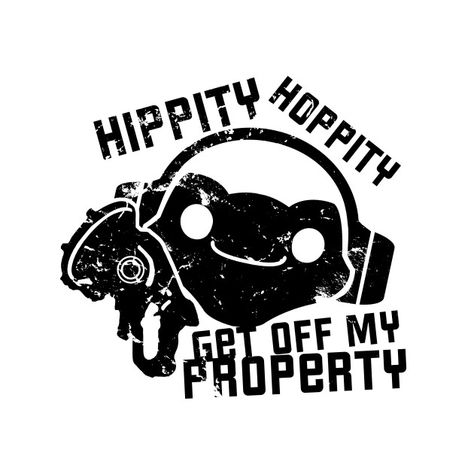 Get Off My Property, My Property, Hippity Hoppity, Overwatch 2, Get Off Me, Gaming Wallpapers, Vinyl Wall Decals, Overwatch, Funny Images