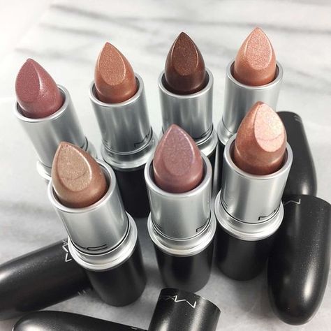 Metallic Lipstick Trend You Should Try Now and Where to get it Mac Swatches, Mac Makeup Foundation, Mac Makeup Looks, Best Mac Makeup, Mac Lipstick Swatches, Lipstick Nude, Best Lipstick Color, Cagatay Ulusoy, Metallic Lipstick