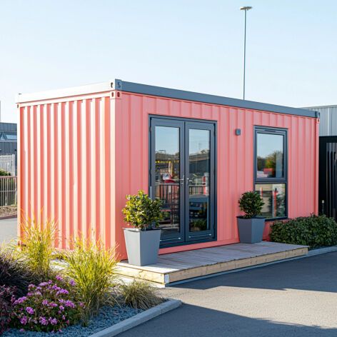 🚀 Discover the future of flexible business spaces with MS Portable Cabins! 🌍 They're easy to move, cost-effective, and perfect for any industry. Learn more here: https://bit.ly/4dLRtub #BusinessSpaces #PortableCabins #Innovation #EcoFriendly Pink Shipping Container, Shipping Container Pavilion, Expandable Shipping Container Home, Shipping Container Exhibition, Shipping Container Fortress, Portable Cabins, Sea Containers, Business Space, Container Shop